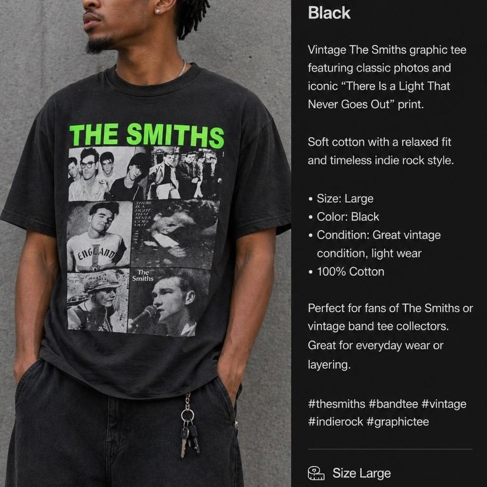 The Smiths black graphic tee